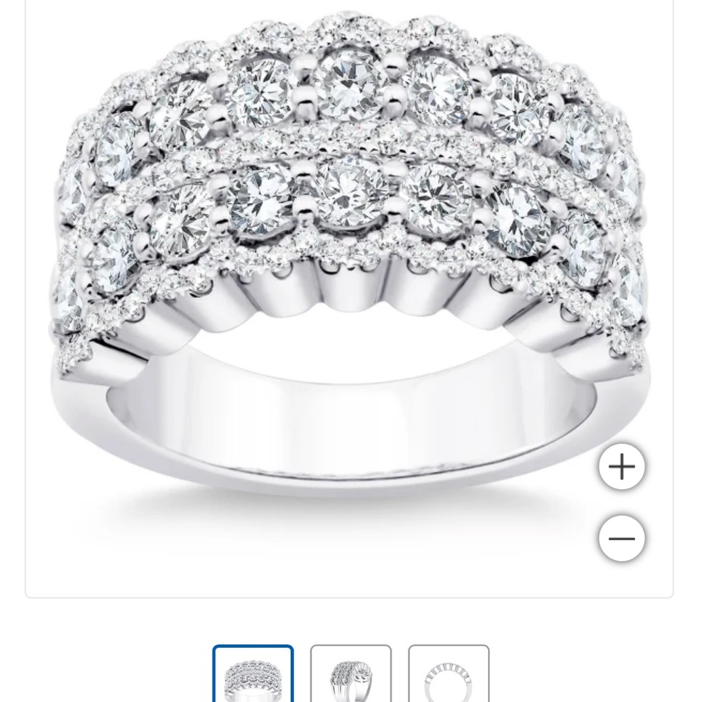 2 carat diamond band